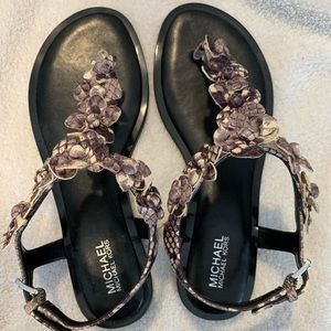 Michael Kors new without tags snakeskin sandals